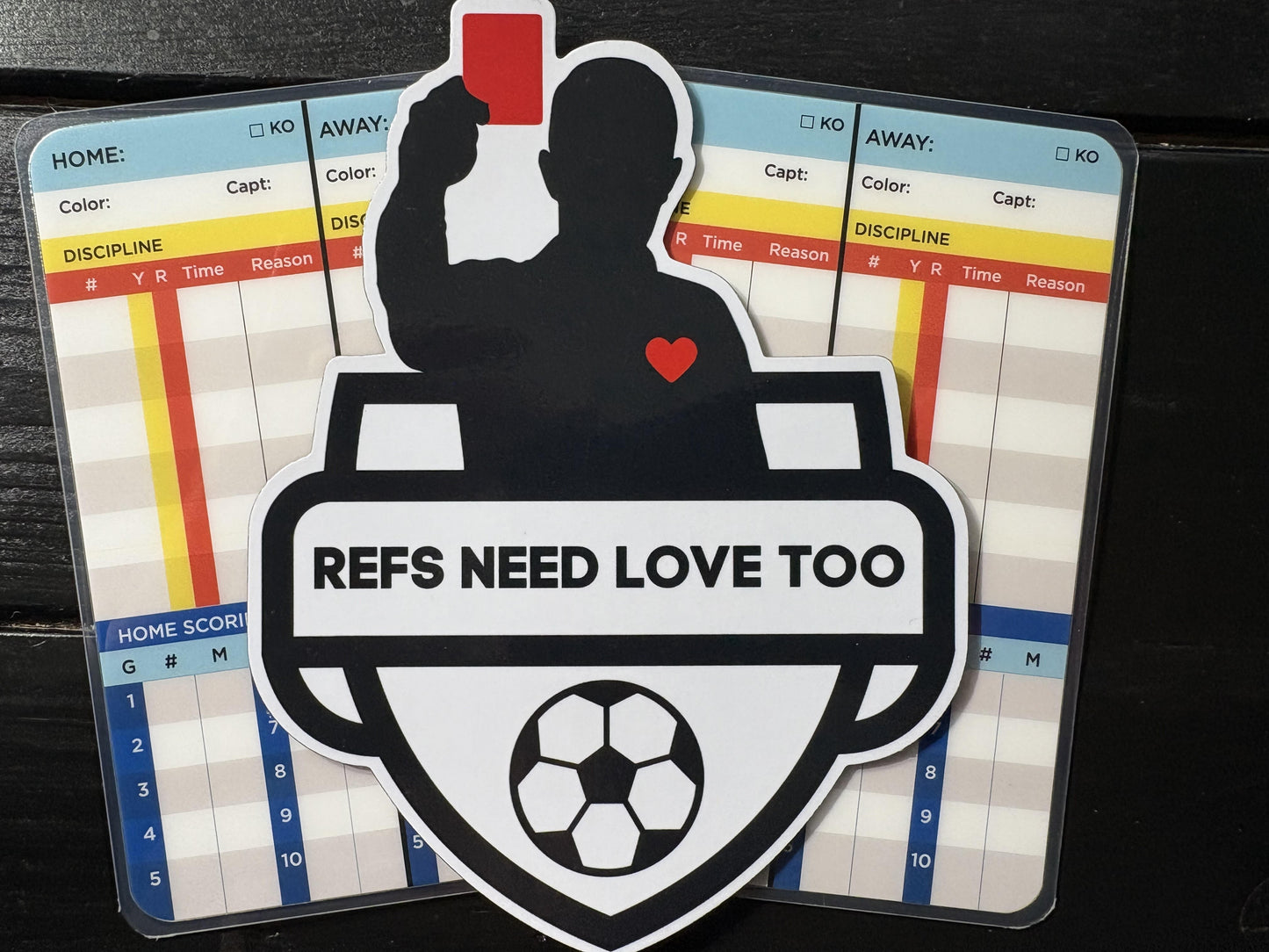 Die-Cut Car / Fridge Magnet - REFS NEED LOVE TOO