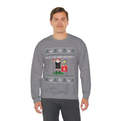 Holiday "Have You Been Naughty?" Soccer Ugly XMAS Sweater