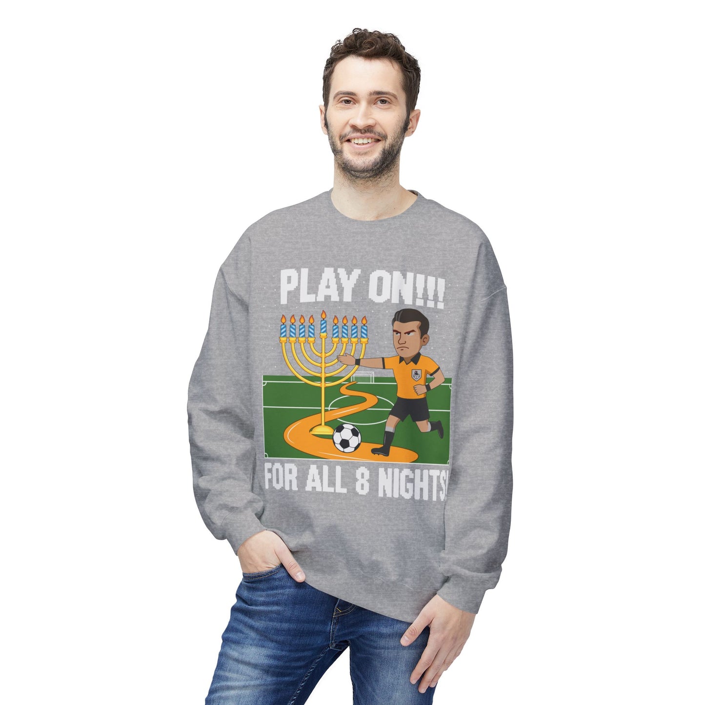 Holiday 'Play On!' Hannukah Soccer Referee Sweatshirt