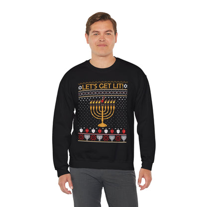 Holiday 'Let's Get Lit' Hanukkah Sweatshirt