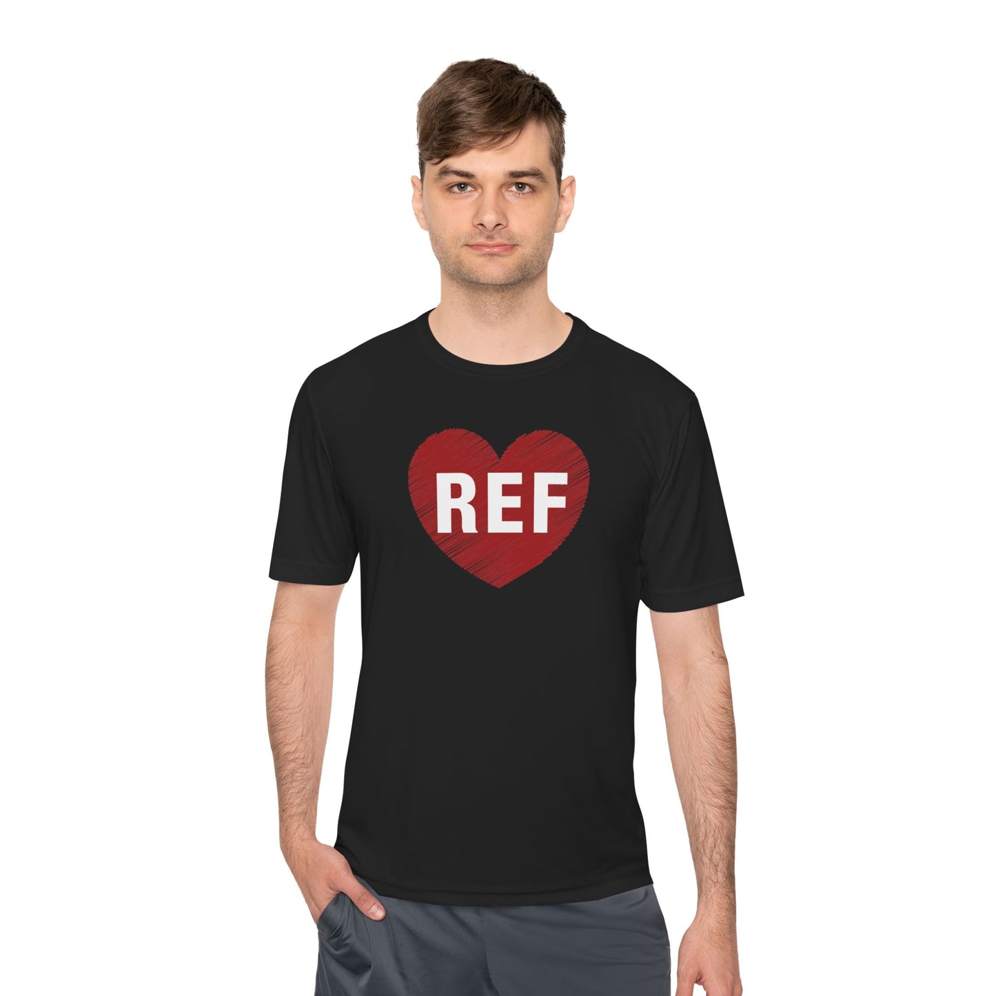 REF Heart Performance Underlayer — Soccer Referee Appreciation Shirt