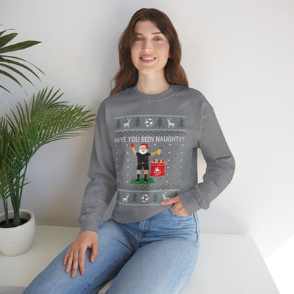 Holiday "Have You Been Naughty?" Soccer Ugly XMAS Sweater