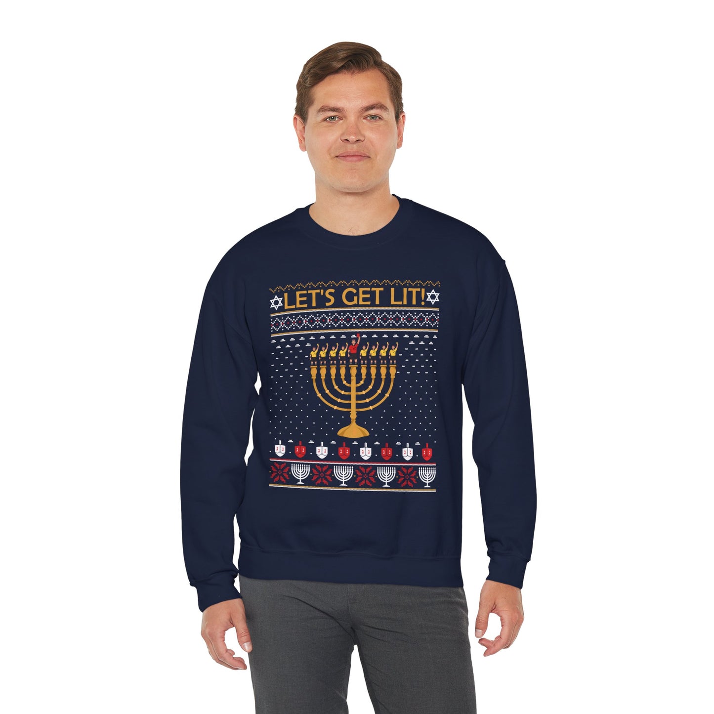 Holiday 'Let's Get Lit' Hanukkah Sweatshirt