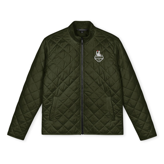 Embroidered Quilted Full-Zip Jacket