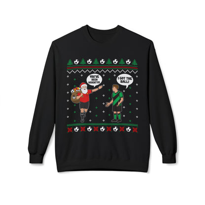 Holiday "I Got The Ball!" UGLY XMAS Sweater Crewneck