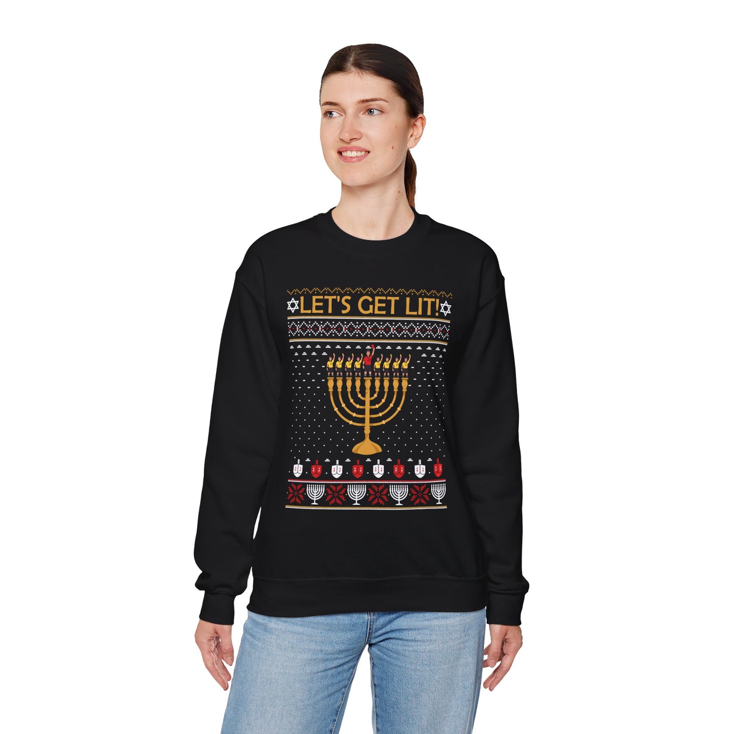 Holiday 'Let's Get Lit' Hanukkah Sweatshirt