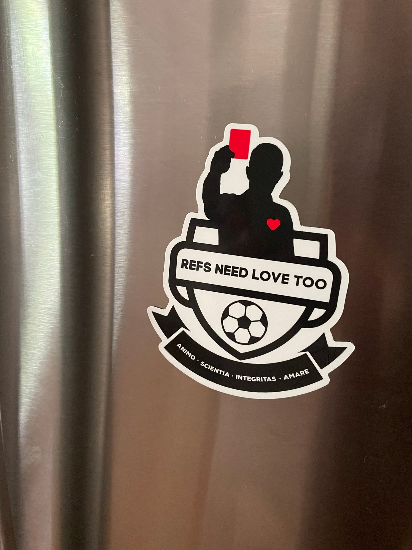 Die-Cut Car / Fridge Magnet - REFS NEED LOVE TOO