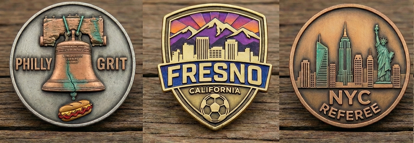 Custom Tournament and Referee Association Coins