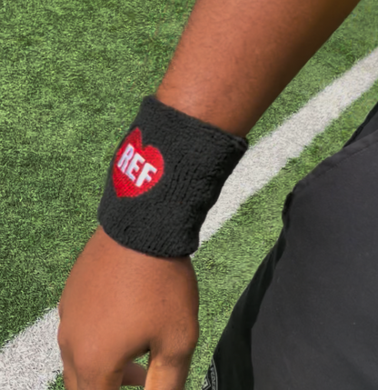 REF LOVE! Wrist Sweatband 2-Pack