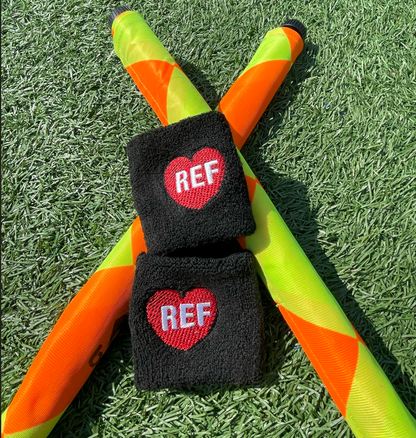 REF LOVE! Wrist Sweatband 2-Pack