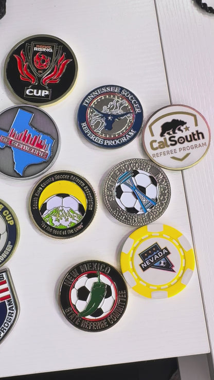 Custom Tournament and Referee Association Coins